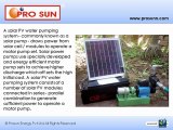 Solar Pumps Manufacturers in India
