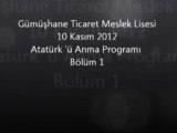 Ticaret Meslek Lisesi Atatürk'ü Anma Programı (1. Bölüm)