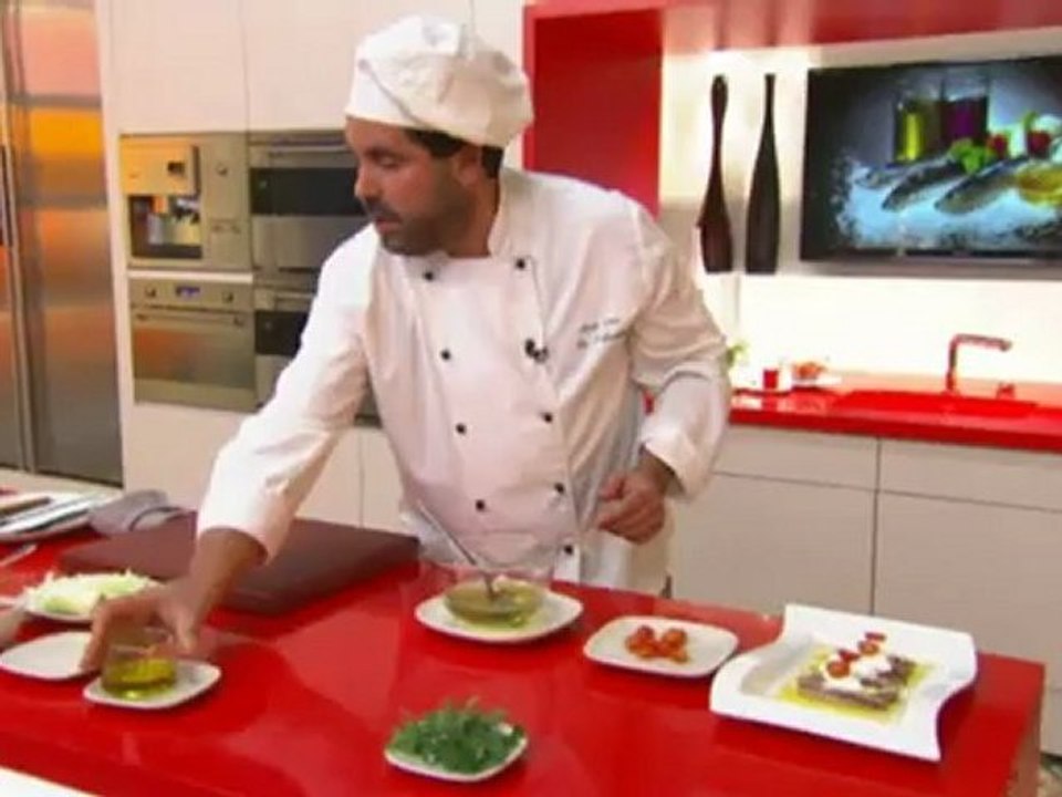 Sardines de la costa amb mel i mató