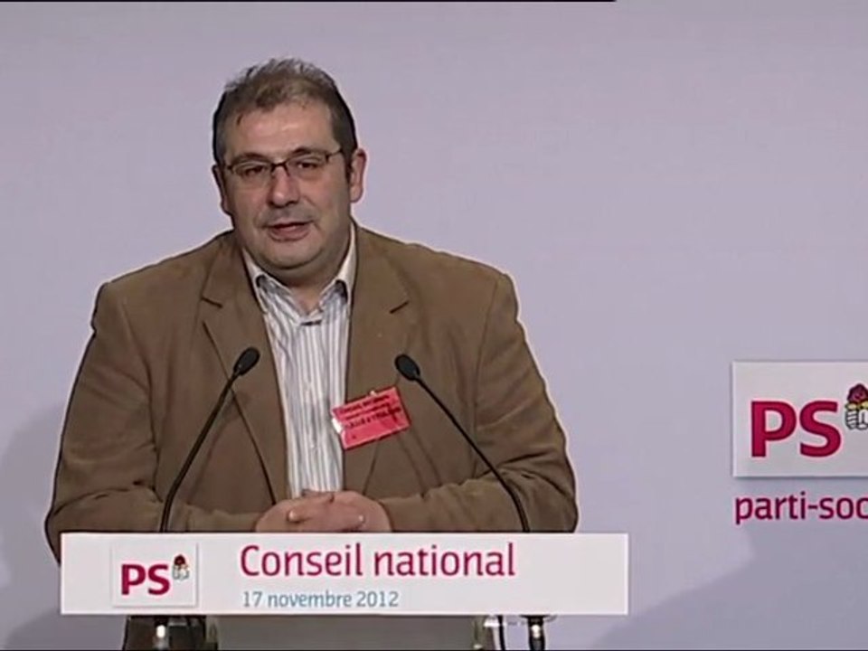 Discours de Pascal Cherki au conseil national du 17 novembre