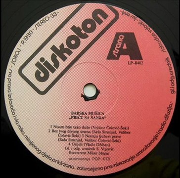 K'O DA TONEMO U GRIJEH - BARSKA MUŠICA (1990)