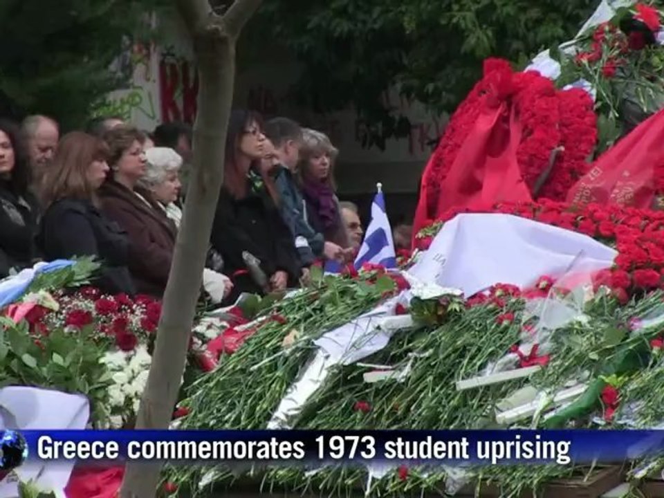 Greece commemorates 1973 student uprising