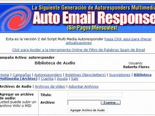 autoresponder multimedia inteligente audio