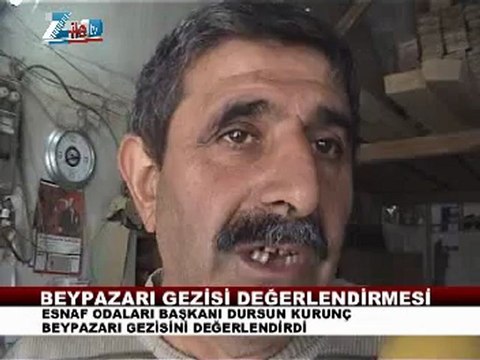 Zile Esnaf odası bşk. Dursun Kurunç, Beypazarı gezisi degerlendirmesi