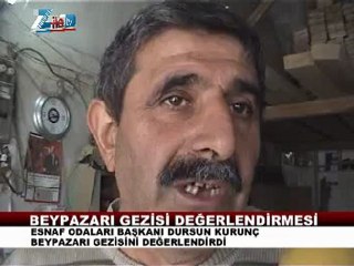 Zile Esnaf odası bşk. Dursun Kurunç, Beypazarı gezisi degerlendirmesi