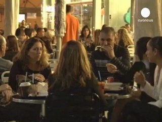 Fewer crowds than usual but the nightlife goes on in Tel...