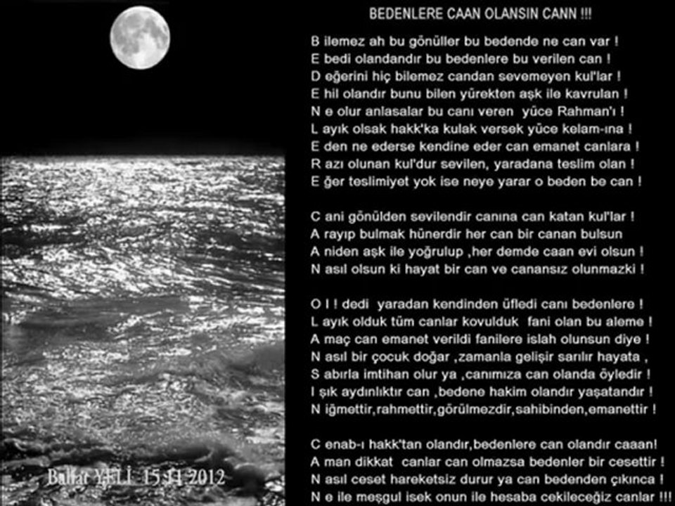 Nalan Sen bahtımın güneşisin