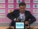 Conférence de presse Evian TG FC - AS Saint-Etienne : Pascal DUPRAZ (ETG) - Christophe  GALTIER (ASSE) - saison 2012/2013
