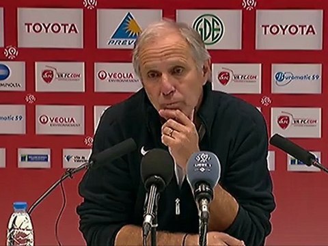 Conférence de presse Valenciennes FC - Montpellier Hérault SC : Daniel SANCHEZ (VAFC) - René GIRARD (MHSC) - saison 2012/2013