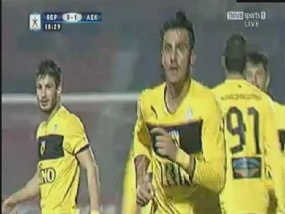 veroia aek goal highlight 0-1 18.11.2012