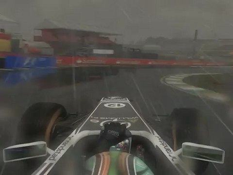 F1 2011 - GP du Brésil - Freestyle sous la pluie (2)