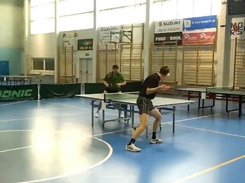 Paweł Gąsiorski-Sebastian Krupa , finał kategorii 22-45 lat mistrzostw śląskiich TKKF , Chorzów 2012