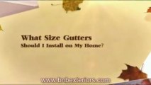 Gutter Replacement Or New Gutters Fairfax & Alexandria: What Size Rain Gutters