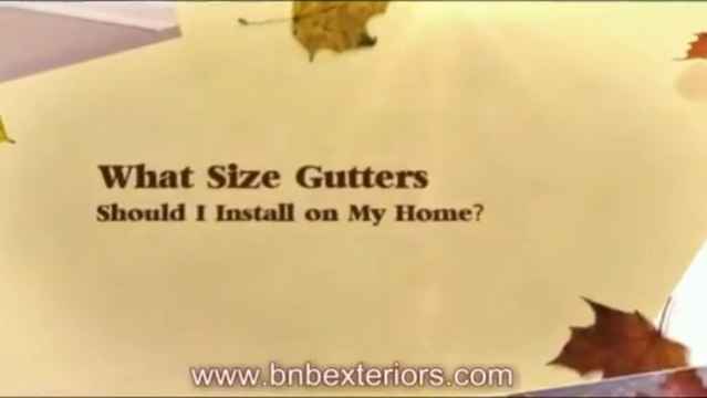 Gutter Replacement Or New Gutters Fairfax & Alexandria: What Size Rain Gutters