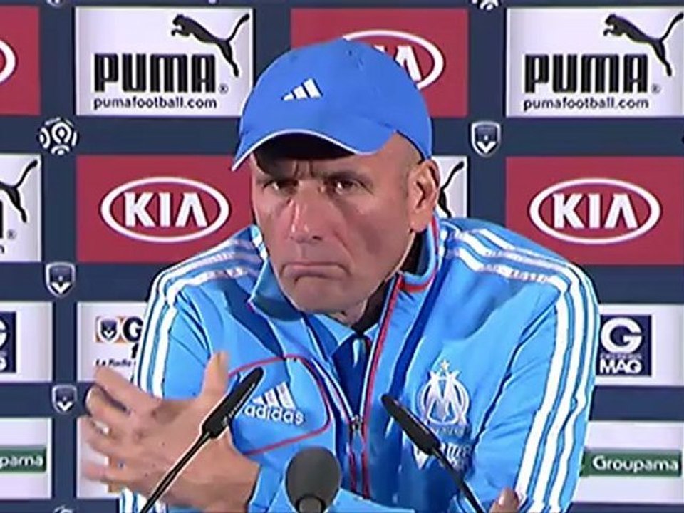 Conférence de presse Girondins de Bordeaux - Olympique de Marseille : Francis GILLOT (FCGB) - Elie BAUP (OM) - saison 2012/2013