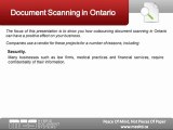 Document Scanning in Ontario - Why Should You Outsource