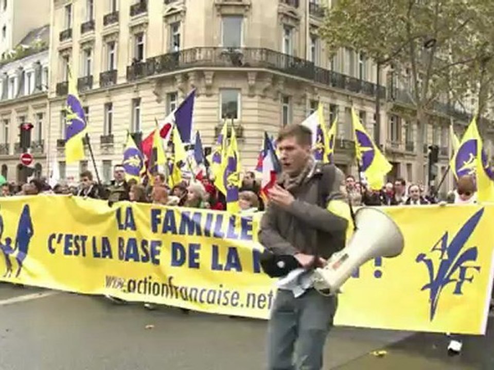 Une manifestation contre le mariage gay à l'appel de Civitas