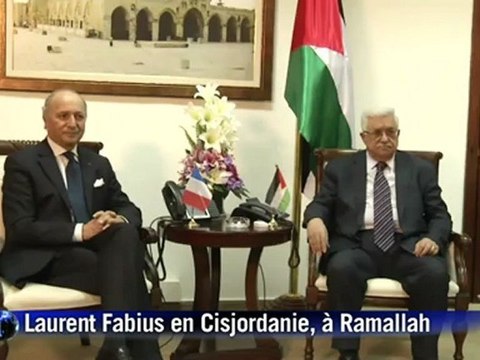 Fabius à Ramallah: l'urgence c'est le cessez-le-feu
