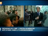 Congrès UMP : Fillon fait la queue pour voter dans le VIIe arrondisement