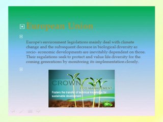 Crown Capital Eco Management - Related Legislation