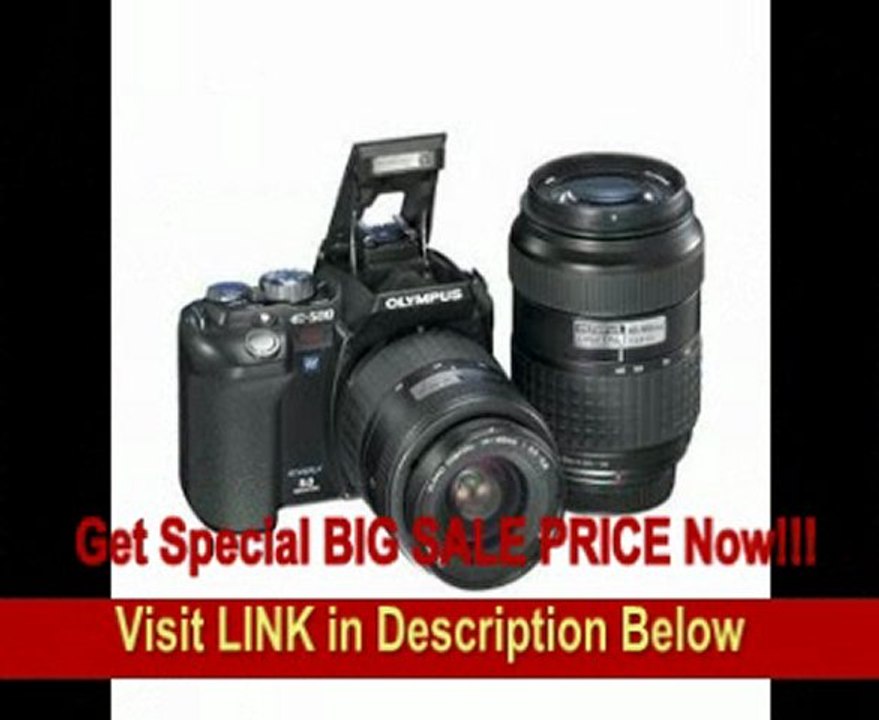 BEST PRICE Remanufactured Olympus EVOLT E500 8-Megapixel Digital SLR Camera with 17-45 mm and 40-150 mm Zuiko Lenses
