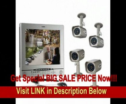 SPECIAL DISCOUNT Lorex L17LD424251 Internet Remote 17-Inch Integrated LCD/DVR Surveillance System with 4 Weatherproof Color Cameras