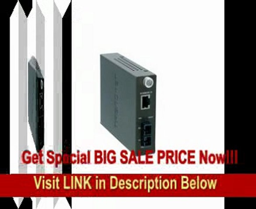 TRENDnet Intelligent 1000Base-T to 1000Base-FX Single Mode SC Fiber Converter (70 Km, 43.5 miles) TFC-1000S70 (Black) REVIEW