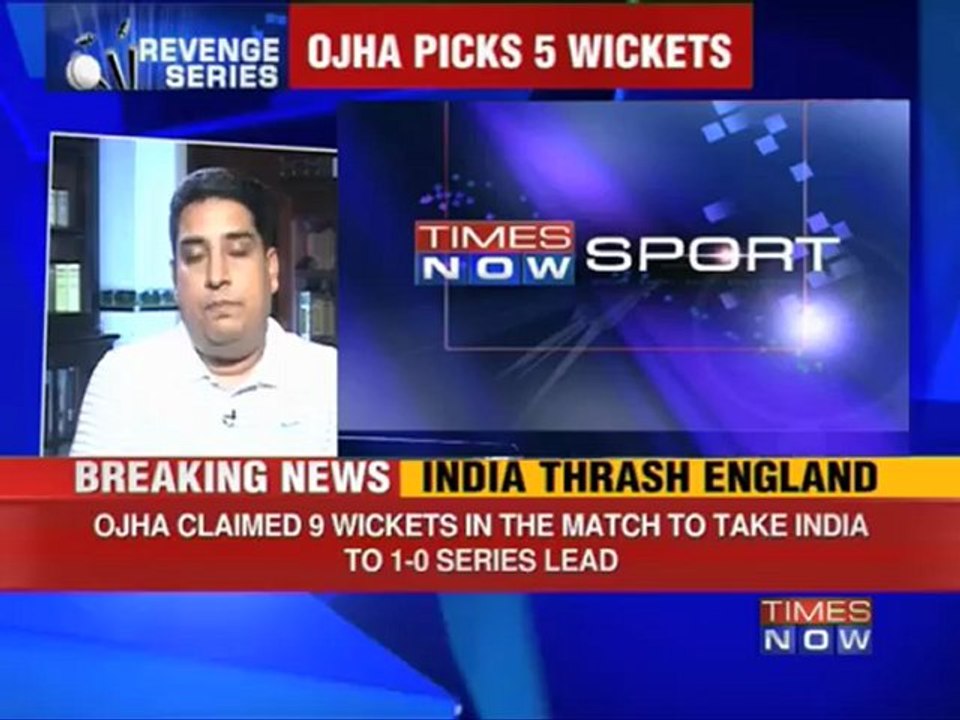 India win 1st Test against England