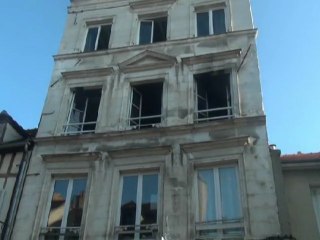 Incendie rue de Paris à Auxerre
