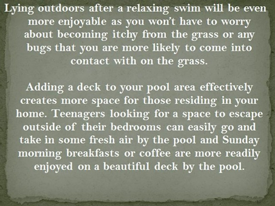 Enhancing your Pool for Summer