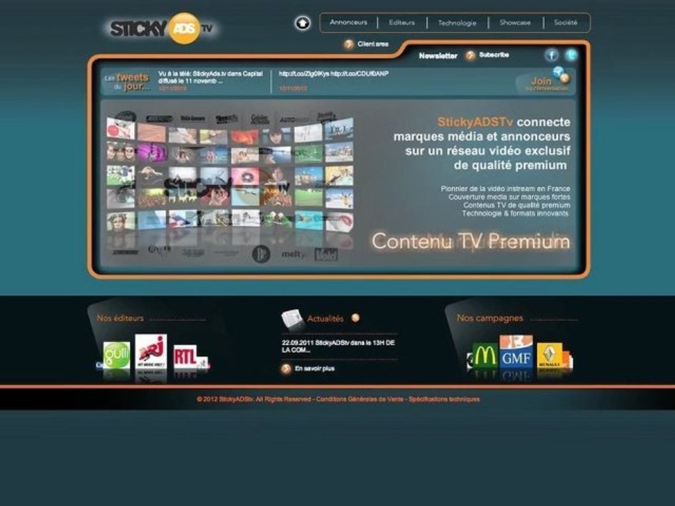 Hervé Brunet, Co-fondateur et Président de StickyADStv