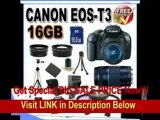 [REVIEW] Canon EOS Rebel T3 12.2 MP CMOS Digital SLR with 18-55mm IS II Lens (Black)   Canon EF 75-300mm f/4-5.6 III Telephoto Zoom Lens   58mm 2x Telephoto lens   58mm Wide Angle Lens (4 Lens Kit!!!) W/16GB S