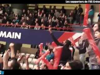 Les supporters de l'USCHB à Paris Coubertin