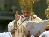 Pope conducts mass with six new cardinals