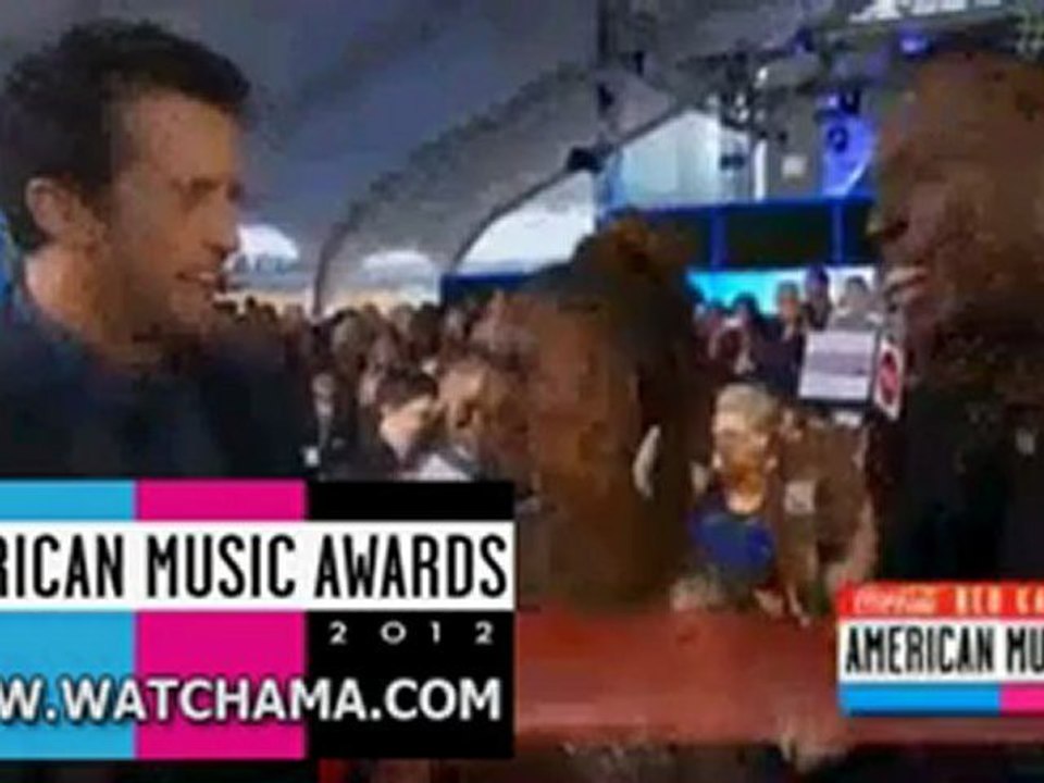 Luke Bryan red carpet American Music Awards 2012 interview