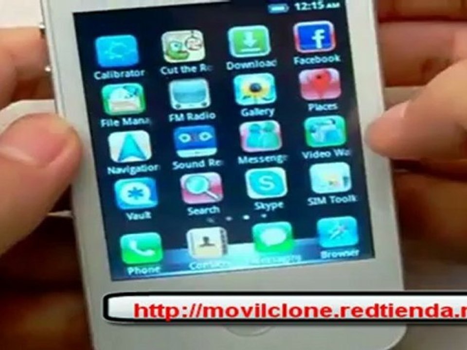 F88 android wifi smart phone, clon iphone 4