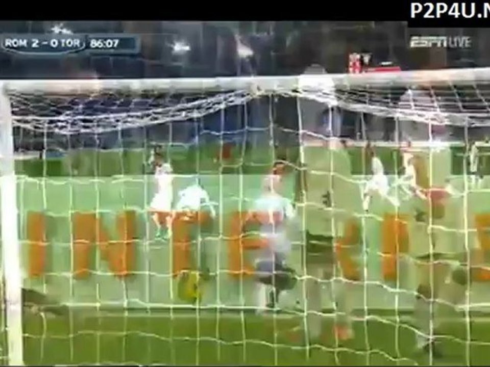roma torino 2-0 second goal highlight 19.11.2012