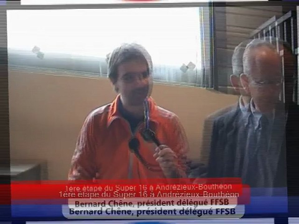 Bernard Chêne, président délégué FFSB, Super 16 à Andrézieux Bouthéon, Novembre 2012,