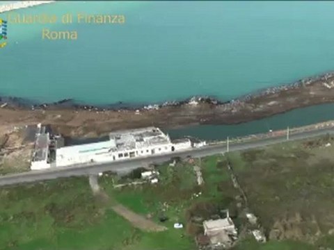 Roma - Gdf sequestra cantiere nuovo porto turistico Fiumicino 1 (19.11.12)