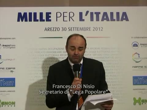 Arezzo - Mille per l'Italia - Francesco Di Nisio (30.09.12)