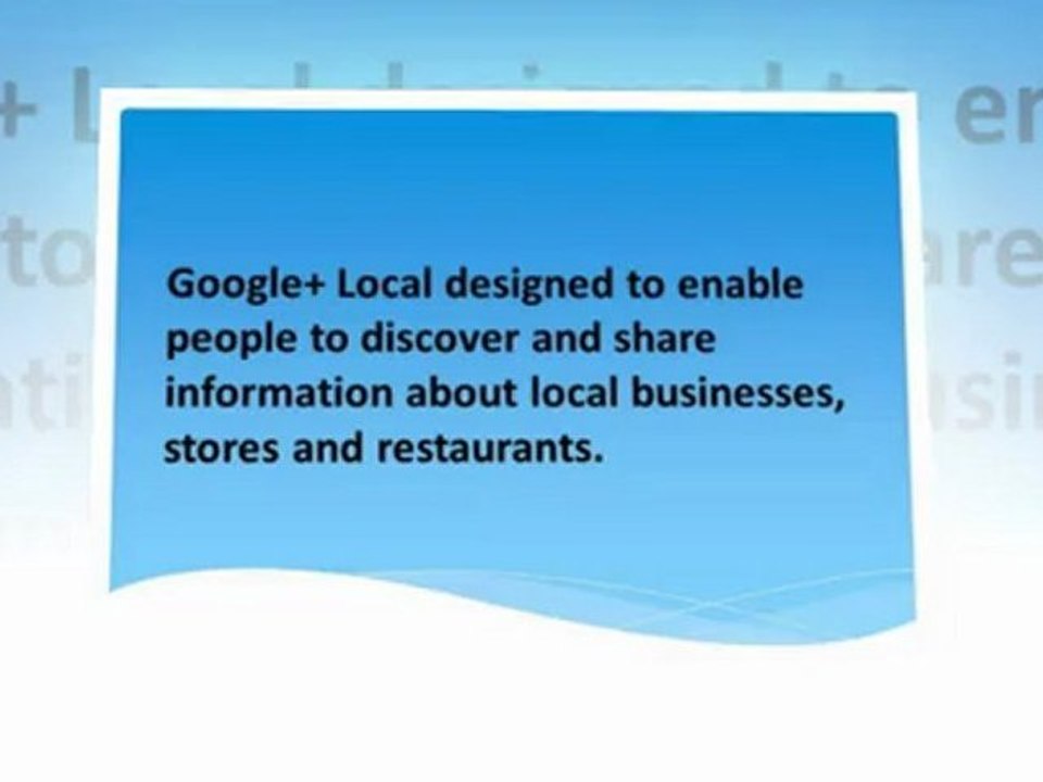 Google+ Local