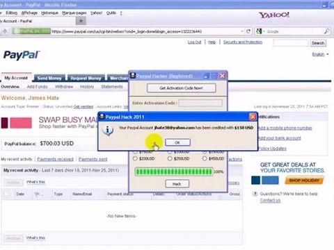 Paypal Money Adder % FREE Download , télécharger Updated November-December 2012