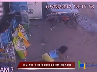 Mulher esfaqueada em Manaus