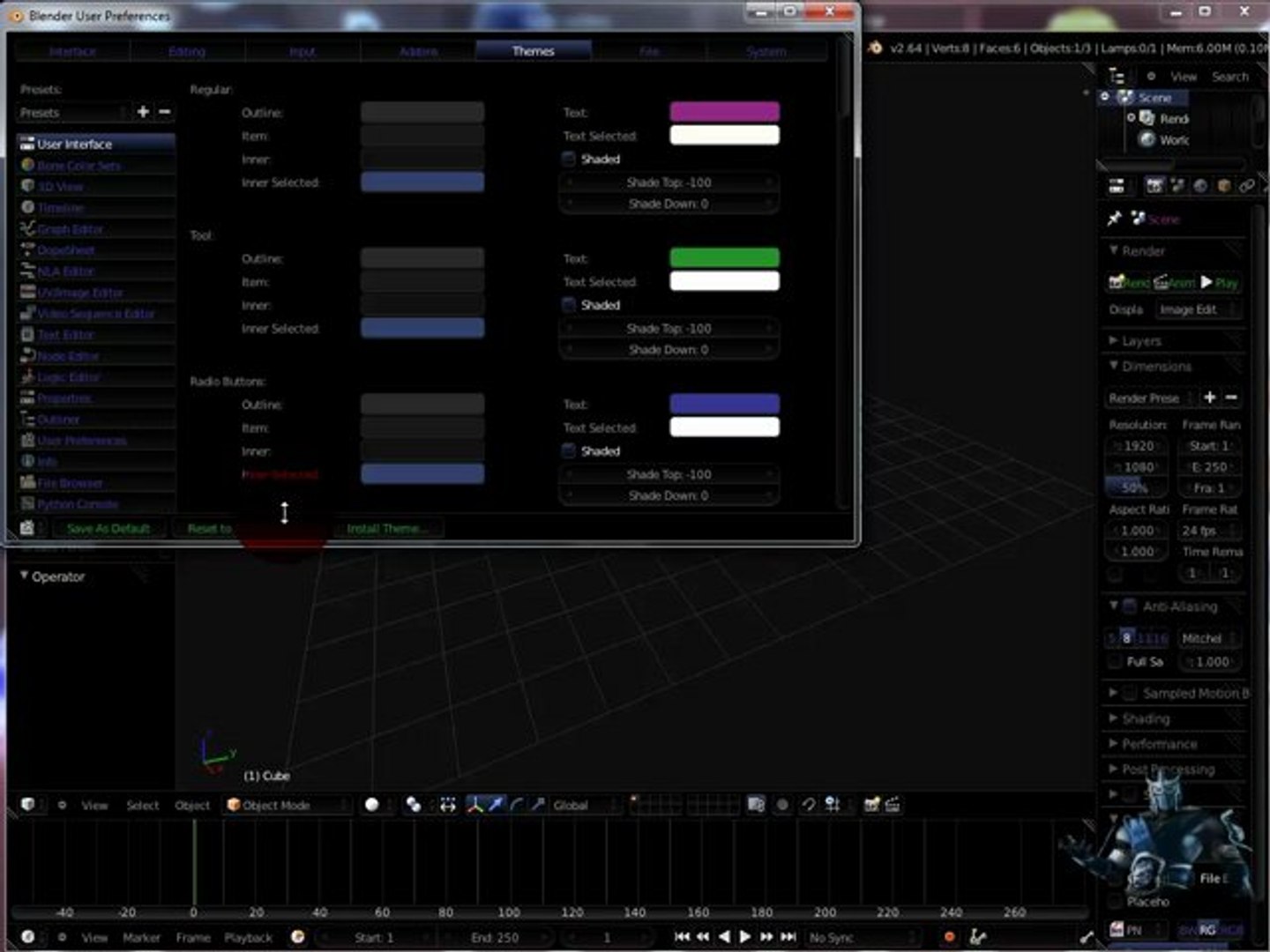 ⁣changer l'interface de blender