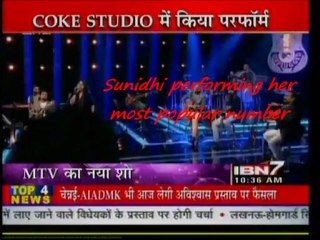 Sunidhi Chauhan performing live!