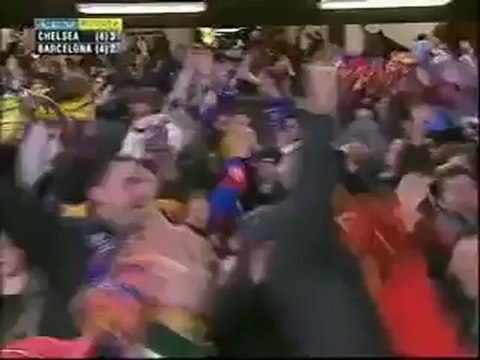Ronaldinho Goal for Barcelona v Chelsea at Stamford Bridge in 2005