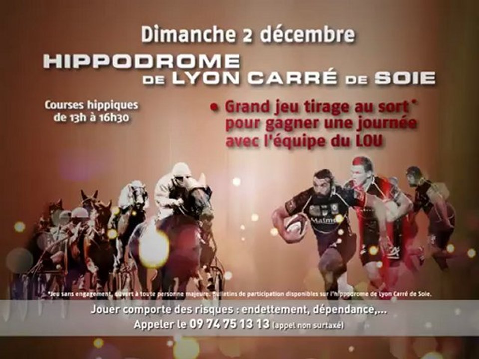 Evénement hippique LOU-PMU à l'hippodrome Lyon Carré de Soie