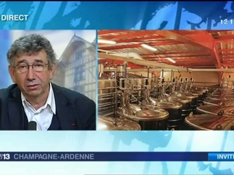 Serge Wolikow invité du 12-13 de France 3 Champagne Ardenne