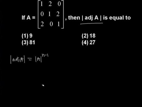 Matrices for AIEEE Preparation, Best AIEEE Online Training, Best IIT Online Coaching