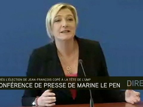 Marine Le Pen : aujourd'hui le FN s'adresse aux déçus de l'UMP